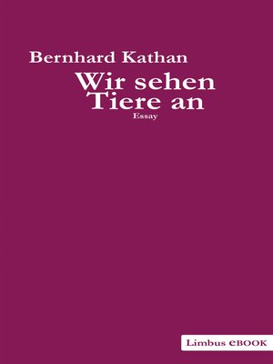 cover image of Wir sehen Tiere an